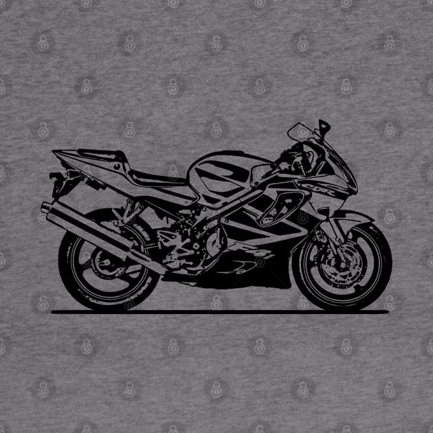 CBR 600 F4i Motorcycle Sketch Art by DemangDesign